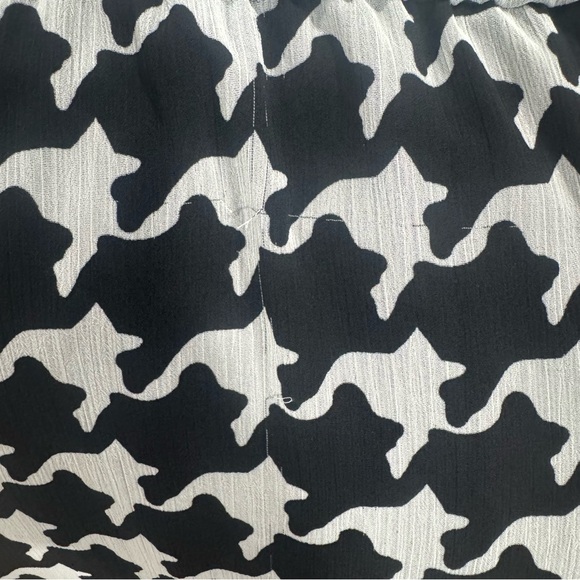 Kensie Black and White Midi Dress with Notched Collar - Picture 9 of 9